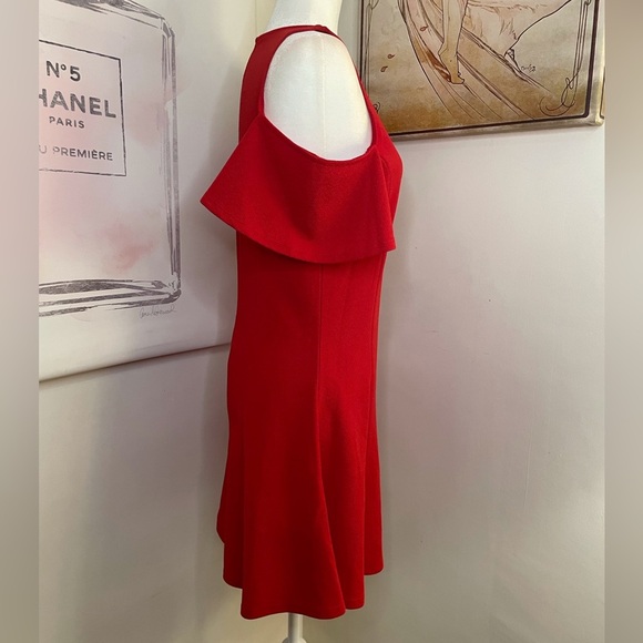 Hot Topic Almost Famous Cold Shoulder Dress Fit & Flare Above Knee Red Size L - Picture 4 of 14